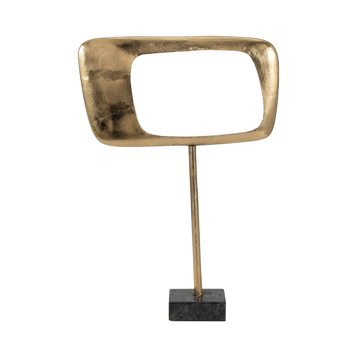 Metal / Marble Table Top Deco 20" - Gold