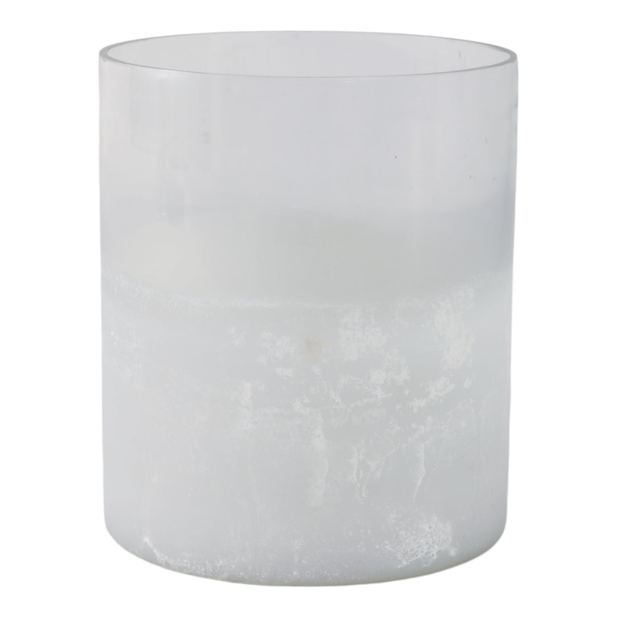 5" Frosted Bottom Hurricane - Clear