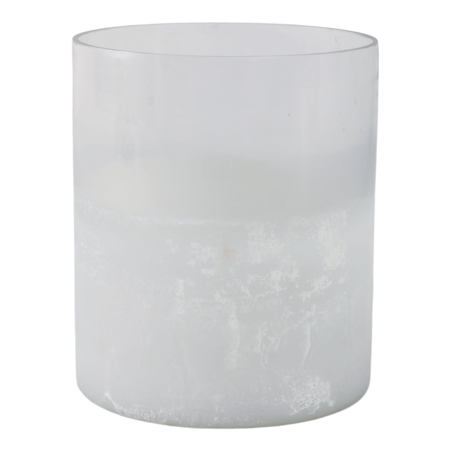 5" Frosted Bottom Hurricane - Clear