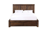 3F41D6 Meadow Solid Wood Footboard Storage Bed In Brick Brown