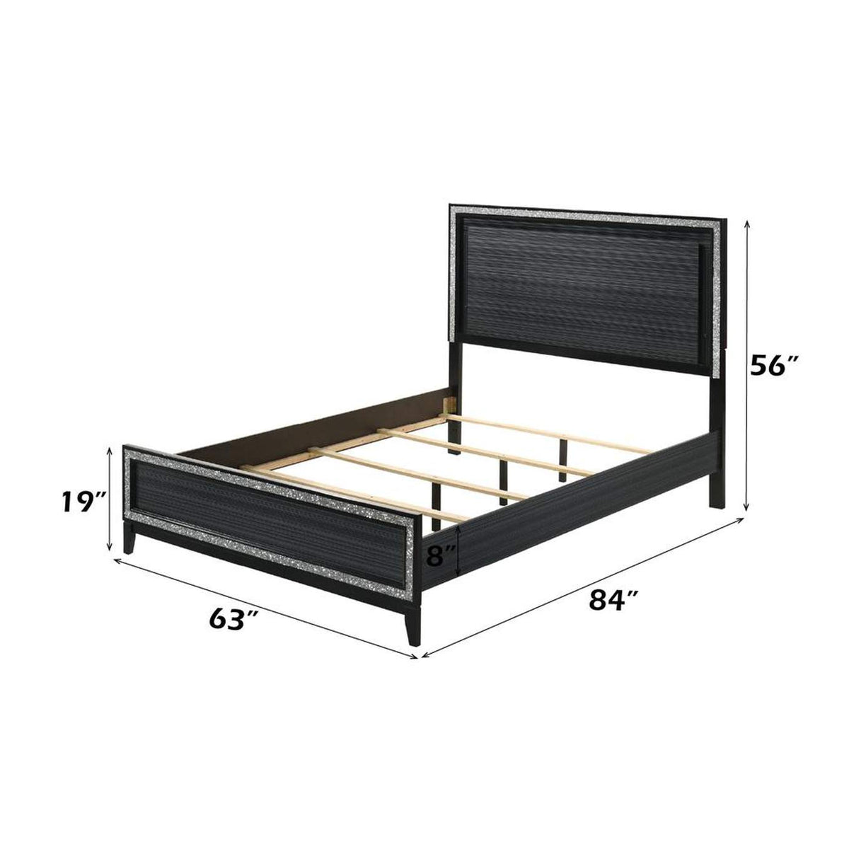 28430Q Haiden Queen Bed with Led