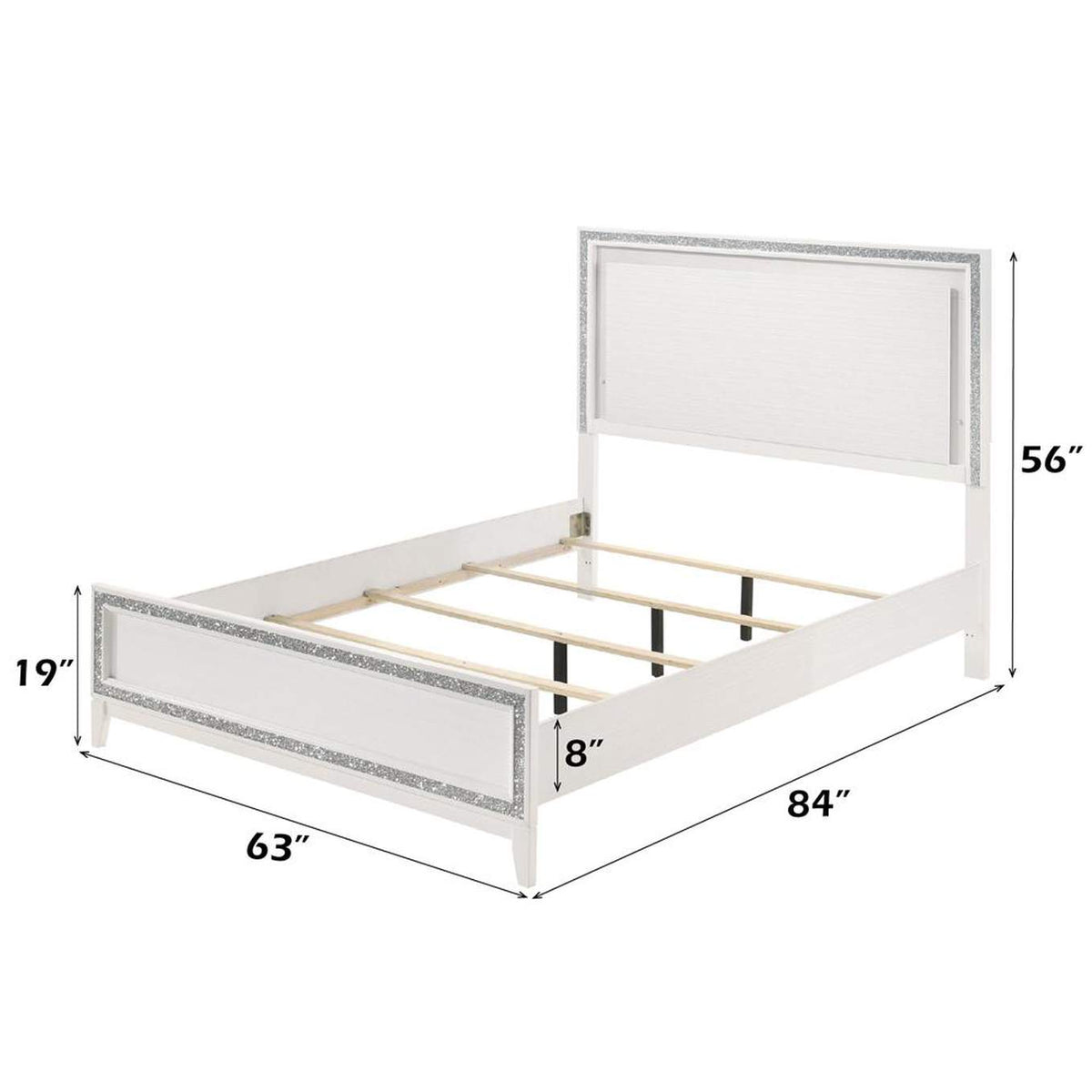 28450Q Haiden Queen Bed with Led