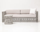 Miami - Table With Honed Cararra Marble Top