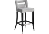 TOV-BS26 Hart Grey Velvet Counter Stool