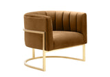 TOV-S68190 Magnolia Cognac Velvet Chair