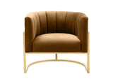 TOV-S68190 Magnolia Cognac Velvet Chair
