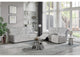 U6028-GREY-RS_CRLS-N U6028 GREY RECLINING SOFA - CONSOLE RECLINING LOVESEAT
