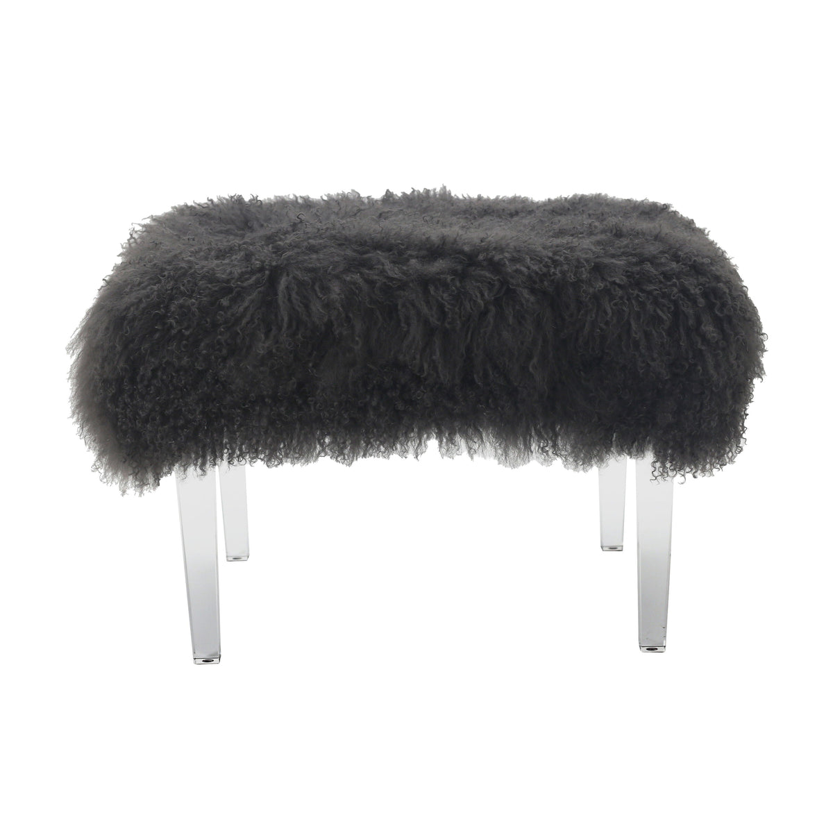 Galway Tibetian Fur Bench - Black