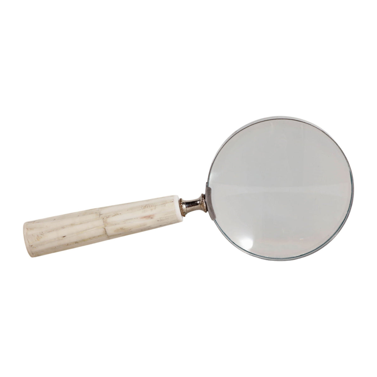 9" x 4" Resin Handle Magnifying Glass - Ivory