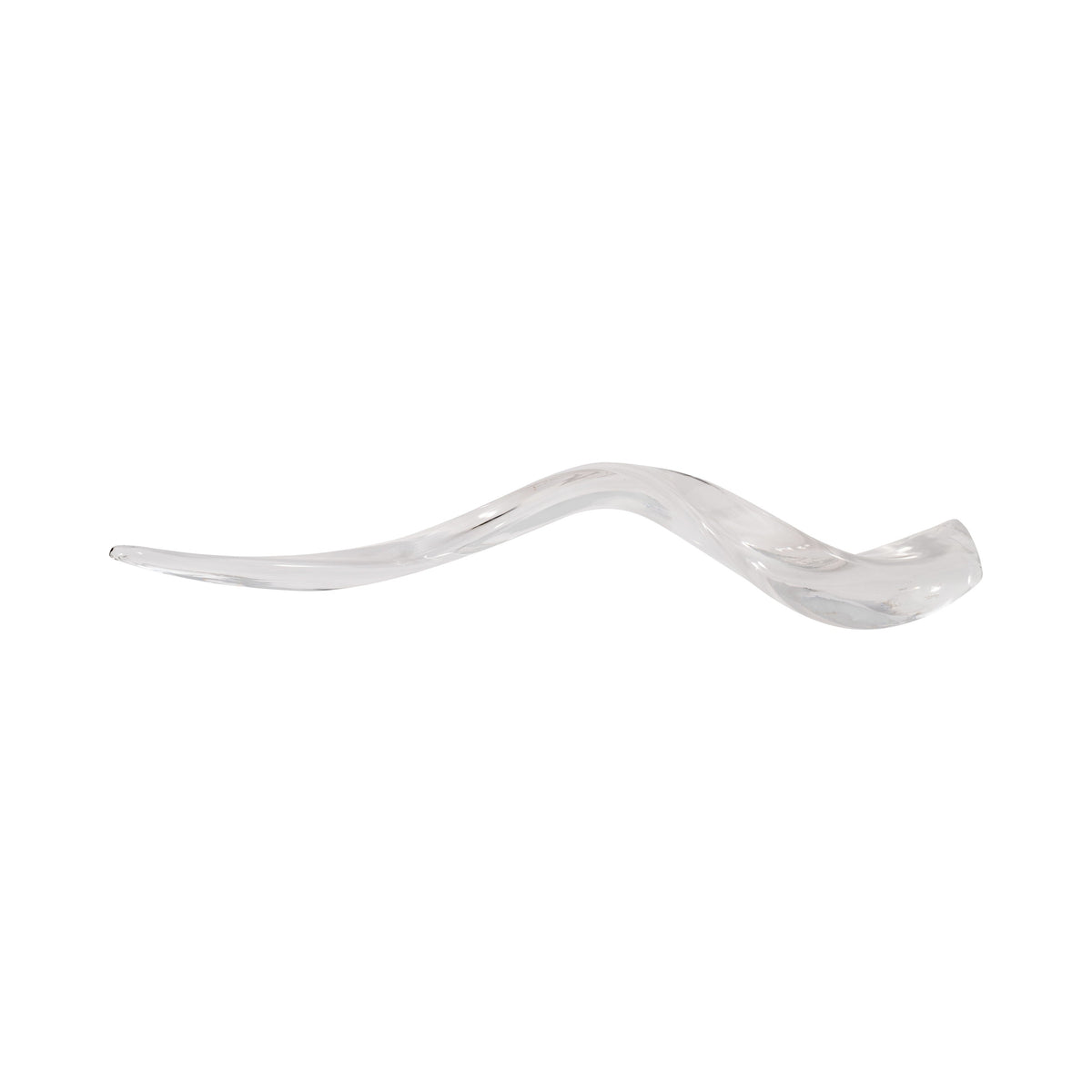 18" Bente Small Antler Polished Glass - Clear / Frost