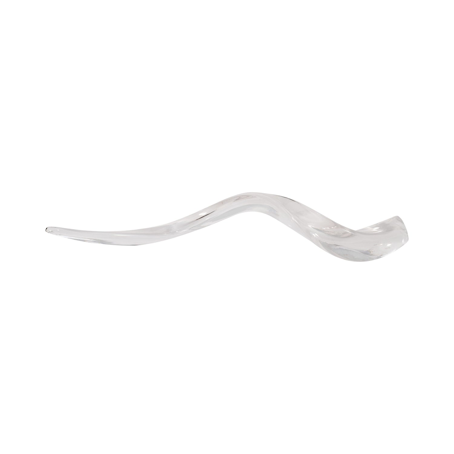 18" Bente Small Antler Polished Glass - Clear / Frost