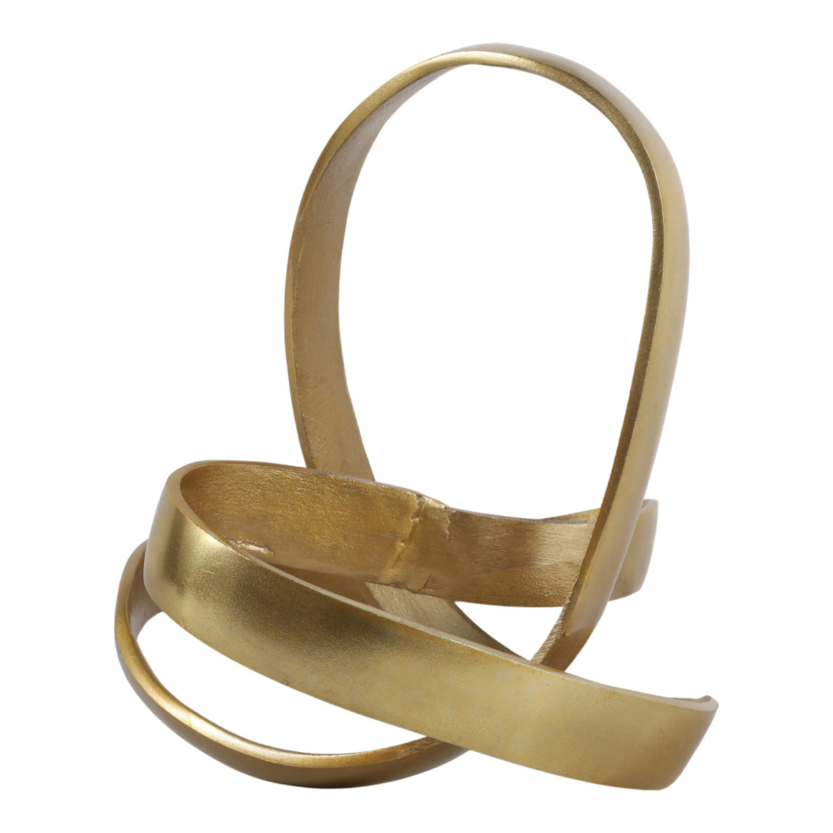 11.5" Large Metal Knot - Gold