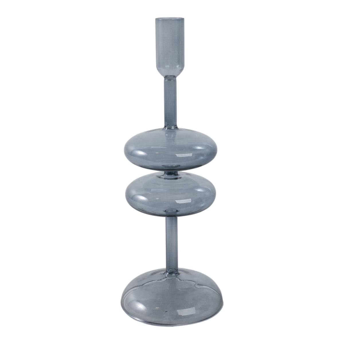11"x4" Retro Bubble Taper Holder - Blue