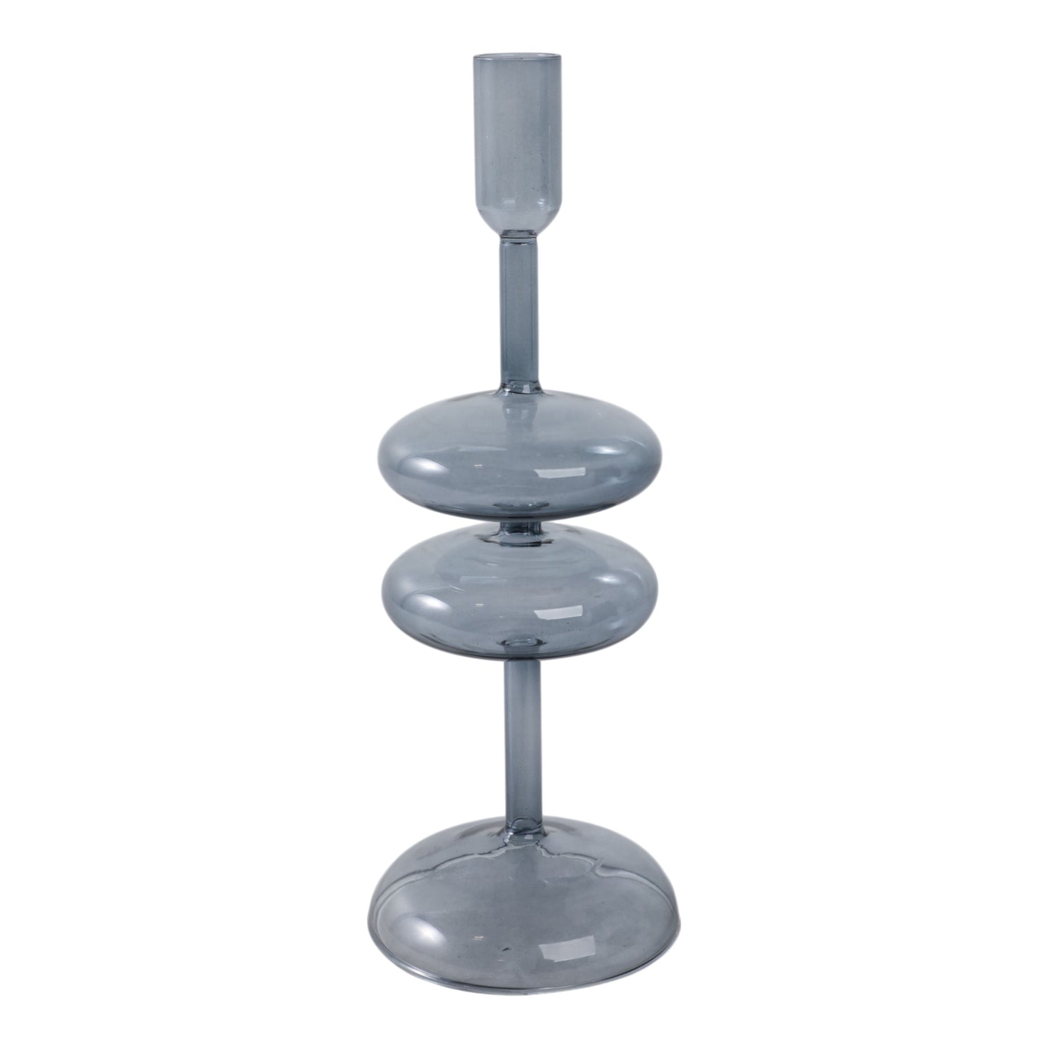 11"x4" Retro Bubble Taper Holder - Blue