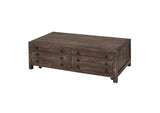 8T0621 Townsend Solid Wood Castered Coffee Table In Java
