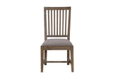 8FJ866 Autumn Solid Wood Upholstered Dining Chair In Flint Oak