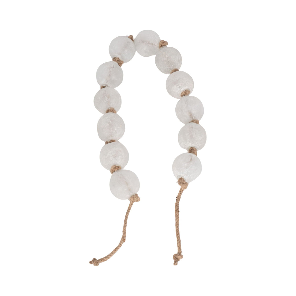 Beaded Glass Garland 48" - Clear