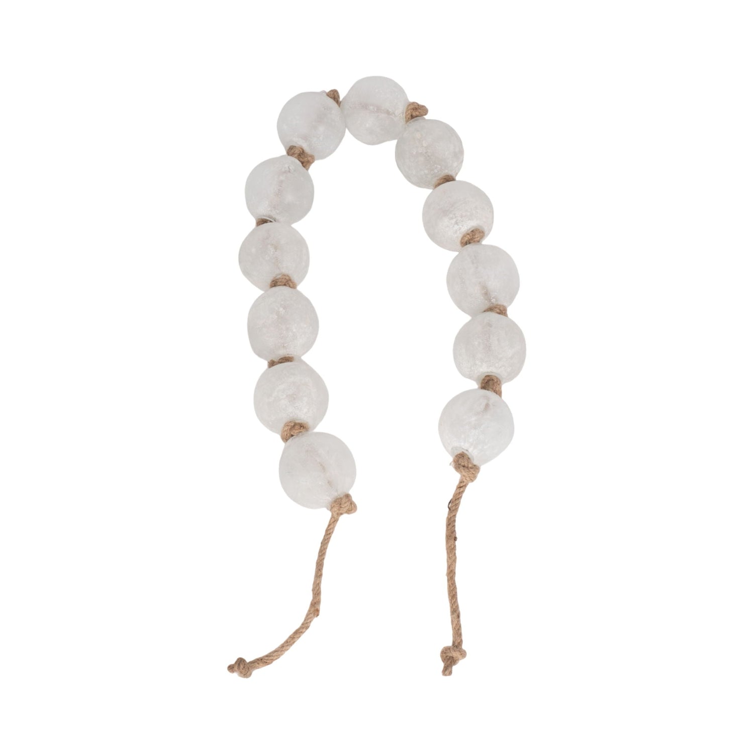 Beaded Glass Garland 48" - Clear