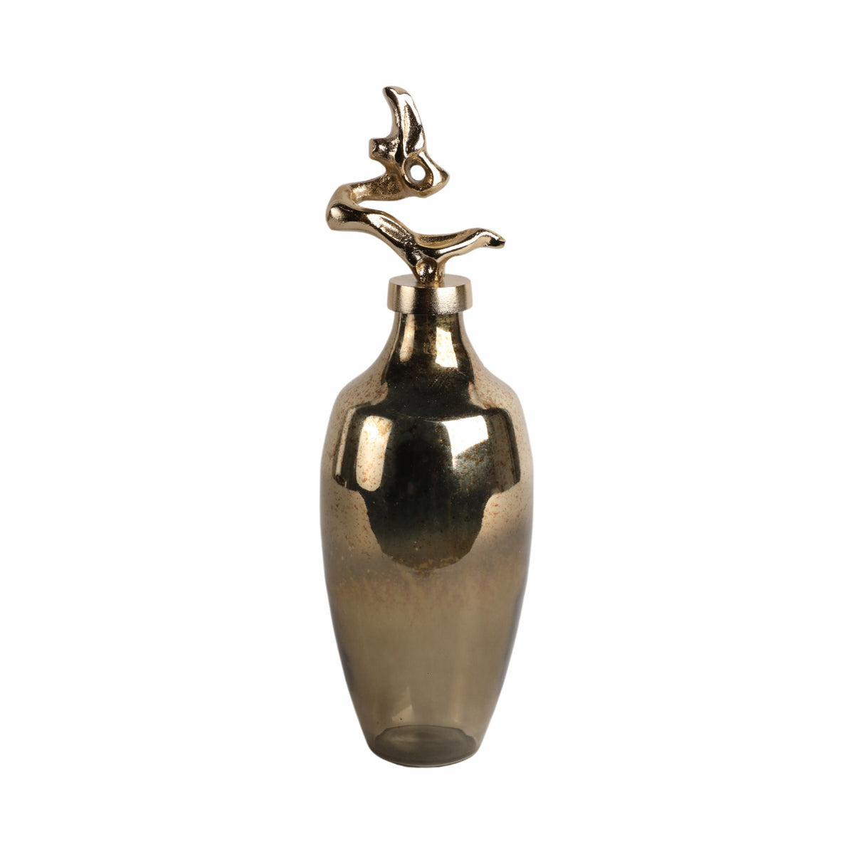 Lusaka Small Glass Bottle - Gold