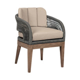Orbit - 5 Piece Outdoor Patio Dining Set - Weathered Eucalyptus / Taupe