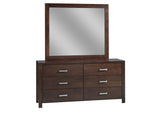 RV2682A Riva Six Drawer Dresser In Chocolate Brown (2024)