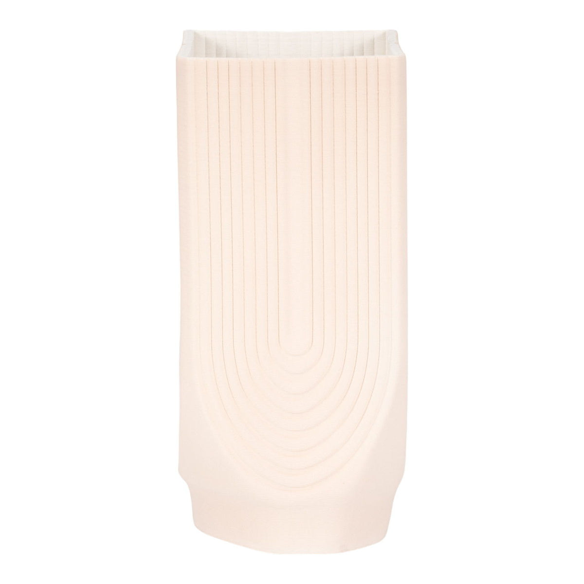 16" Corsica 3D Printed Vase - Rose Smoke