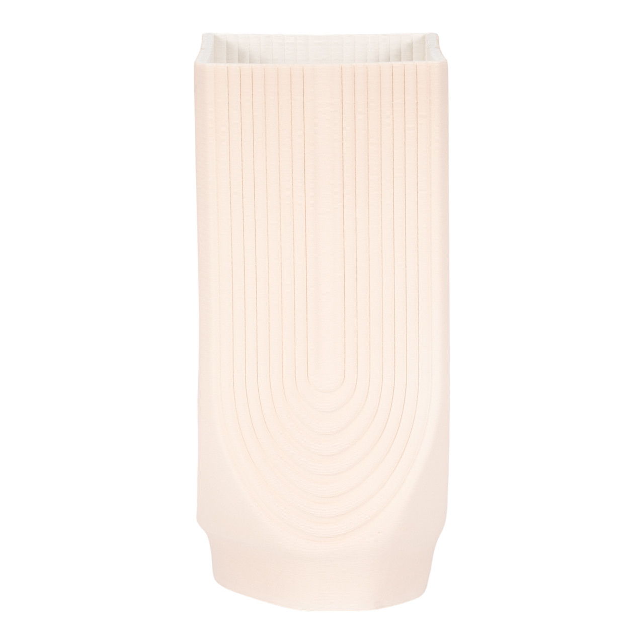 16" Corsica 3D Printed Vase - Rose Smoke