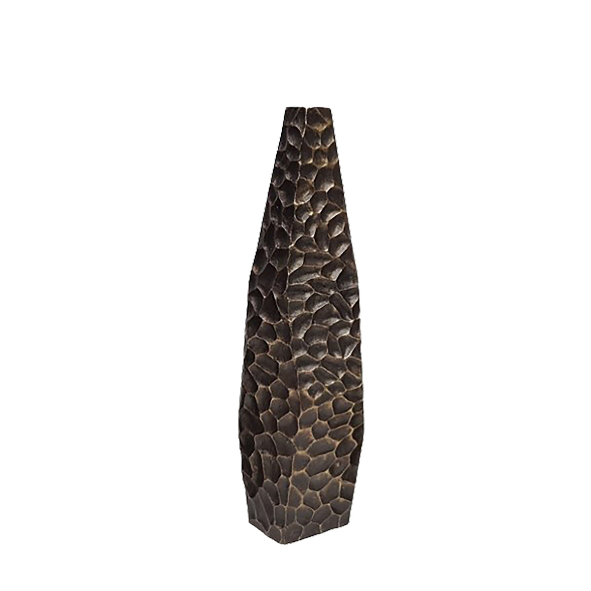 21" Balaz Asymetrical Metal Vase - Bronze / Cooper