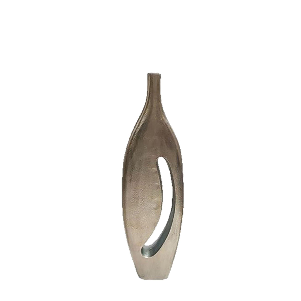 23" Davena Metal Vase - Graphite