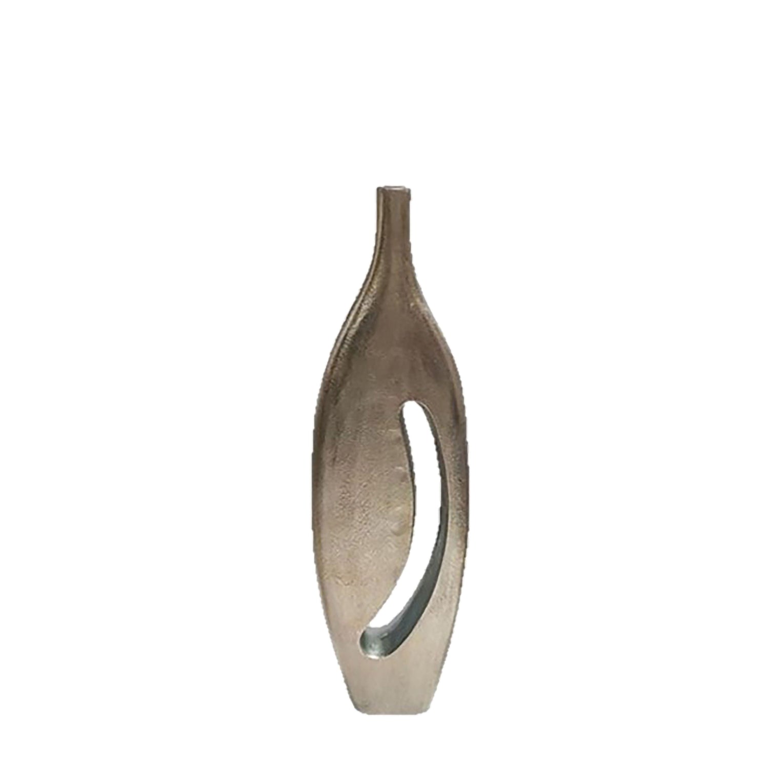 23" Davena Metal Vase - Graphite