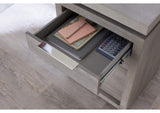 AZBX12 Oxford Three - Drawer Single Pedestal Desk In Mineral