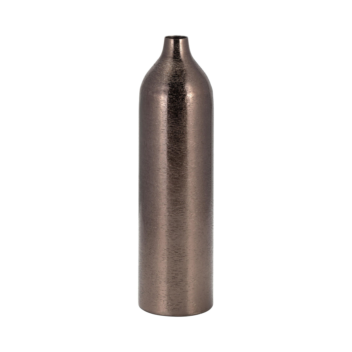 Metal Cylinder Vase 18" - Black