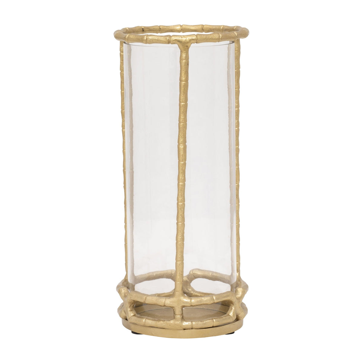Metal 13" Hurricane Holder - Gold