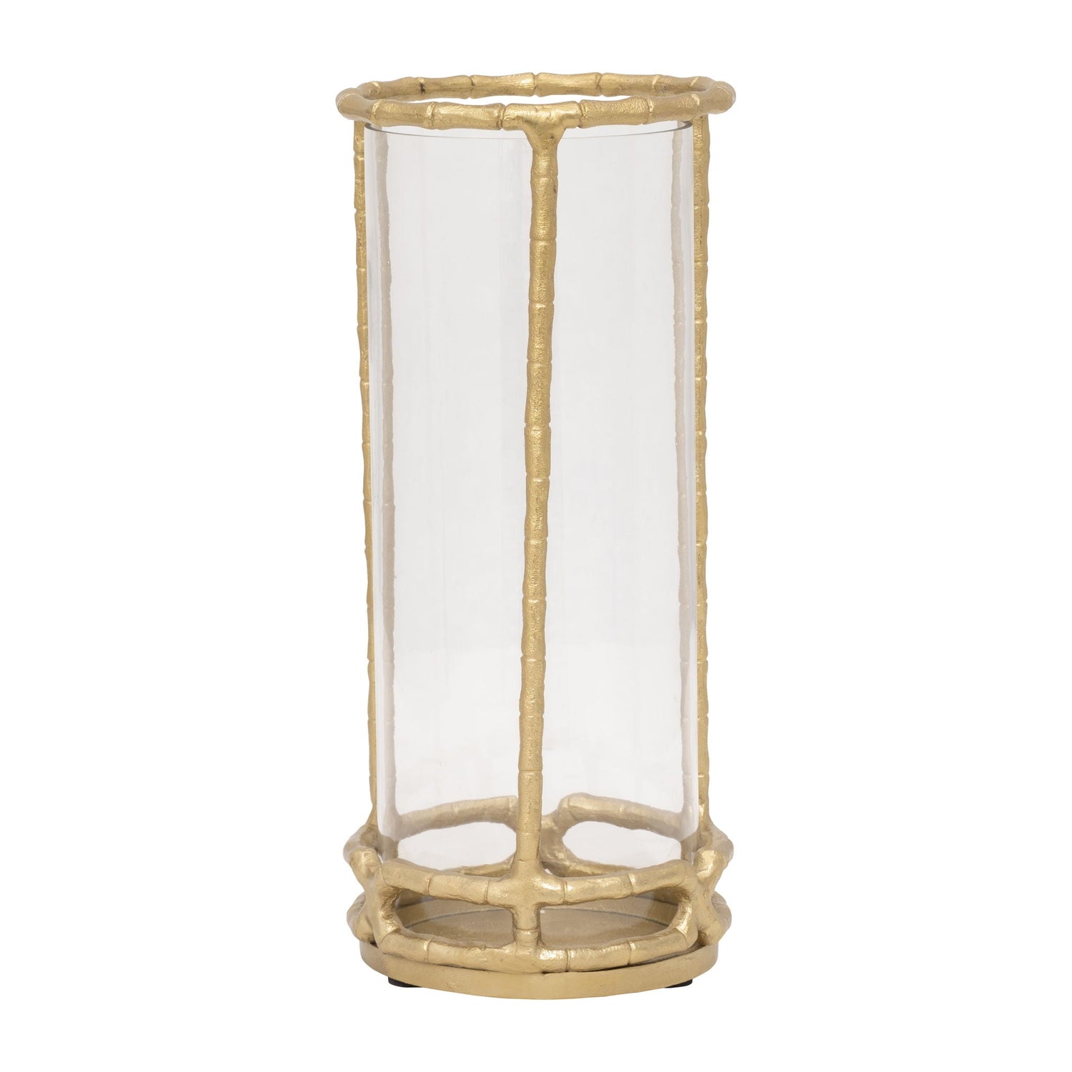 Metal 13" Hurricane Holder - Gold