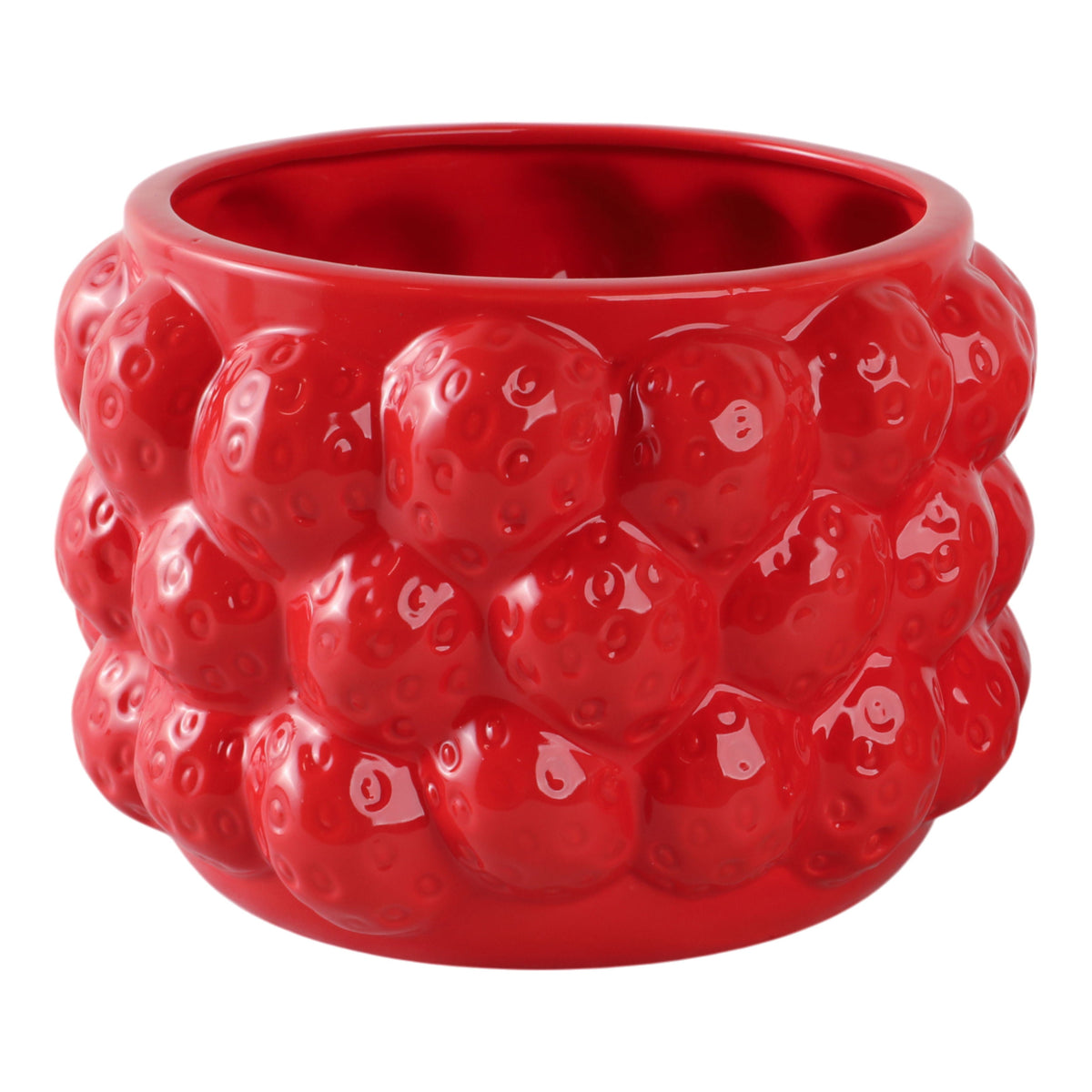 8" Flower Pot - Red