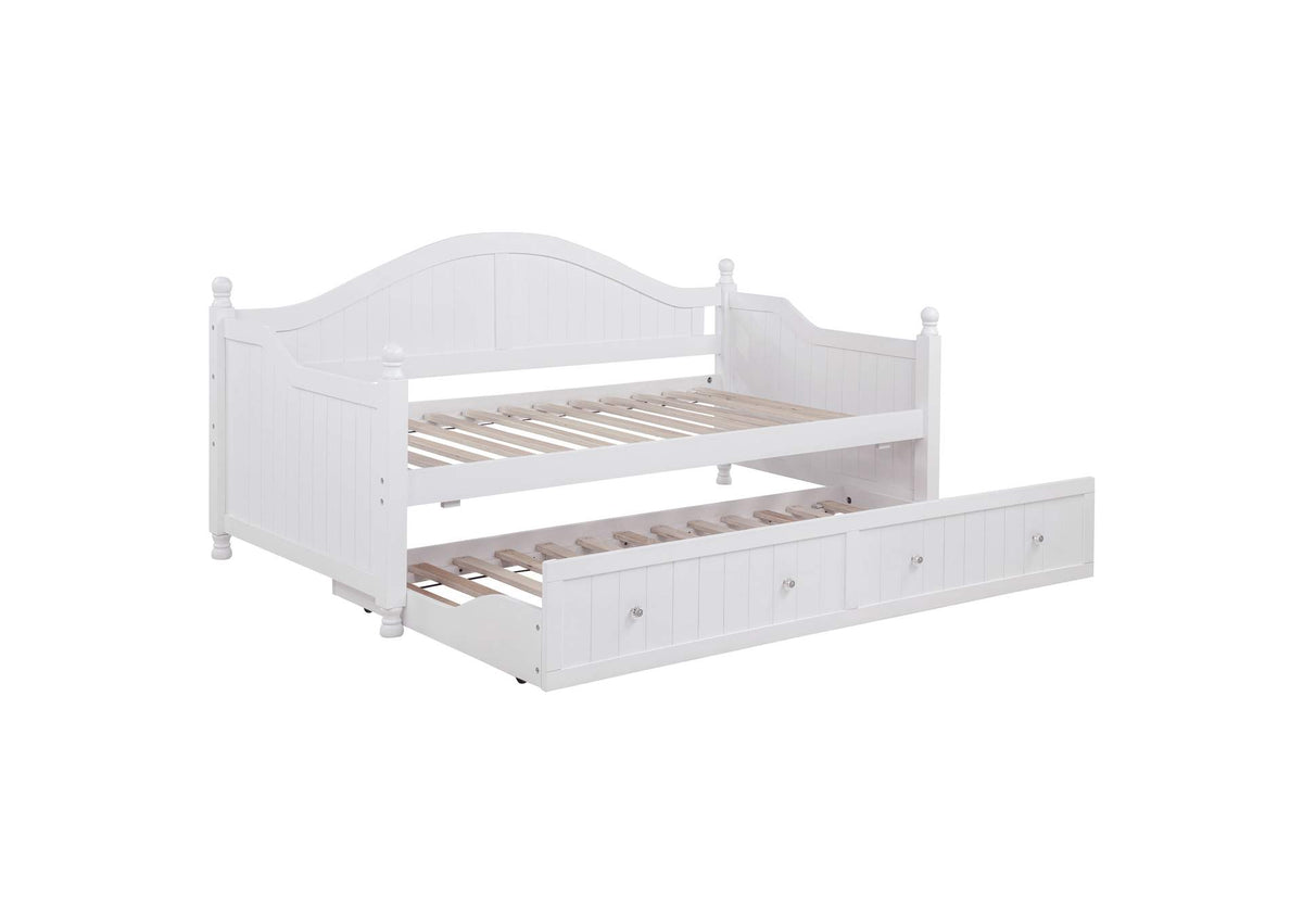 Julie Ann Wood Twin Daybed with Trundle White