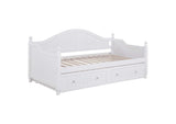 300053 Julie Ann Wood Twin Daybed with Trundle White