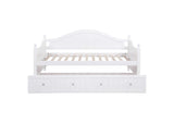 300053 Julie Ann Wood Twin Daybed with Trundle White