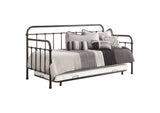 Livingston Metal Twin Daybed with Trundle Dark Bronze