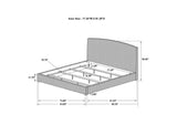 300501KE Laughton Banana Leaf Eastern King Panel Bed Amber