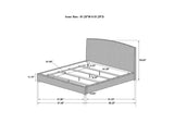 300501Q Laughton Banana Leaf Queen Panel Bed Amber