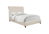 300525KE Devon 57-inch Upholstered Eastern King Panel Bed Beige