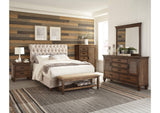 300525KW Devon 57-inch Upholstered California King Panel Bed Beige