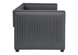 300554 Brodie Upholstered Twin Daybed with Trundle Grey