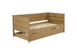 300685 Calinda Wood Twin Daybed With Trundle Natural