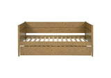 300685 Calinda Wood Twin Daybed With Trundle Natural