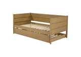 300685 Calinda Wood Twin Daybed With Trundle Natural
