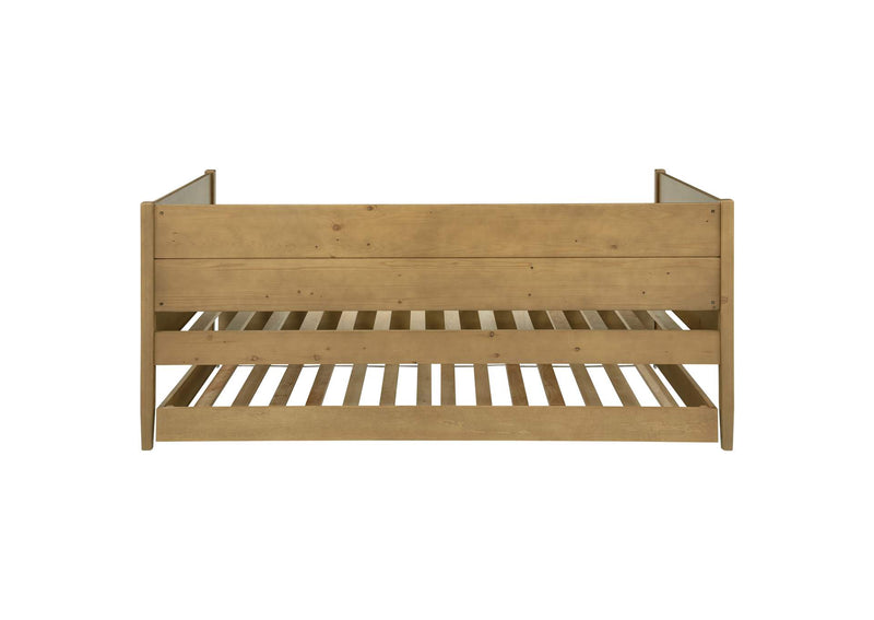 300685 Calinda Wood Twin Daybed With Trundle Natural