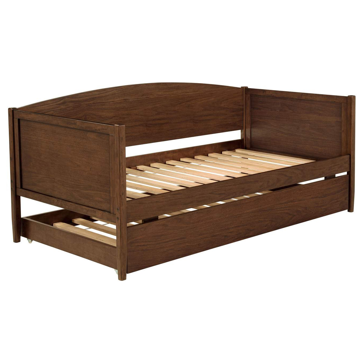 300686 Bozeman Wood Twin Daybed With Trundle Medium Walnut