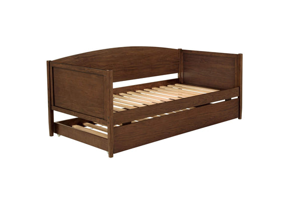 300686 Bozeman Wood Twin Daybed With Trundle Medium Walnut